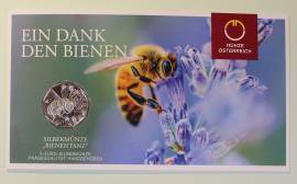 5 Euro �sterreich 2023 - Osterm�nze: Bienentanz - im Blister - Bild vergr��ern 