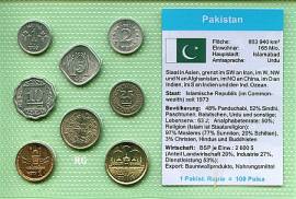 Kursm�nzsatz Pakistan (8 M�nzen) - Bild vergr��ern 