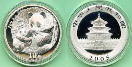 China 10 Yuan 2005 Panda (stgl.) - Bild vergr��ern 