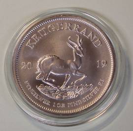 S�dafrika 1 oz Kr�gerrand 2019 Silber bfr. in M�nzkapsel - Bild vergr��ern 