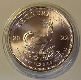 S�dafrika 1 oz Kr�gerrand 2022 Silber bfr. in M�nzkapsel - Bild vergr��ern 