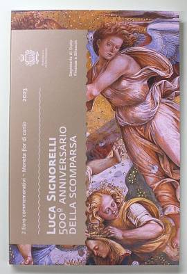 2 Euro San Marino 2023 - 500. Todestag von Luca Signorelli - im Folder - Bild vergr��ern 