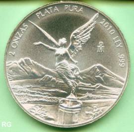 Mexiko Siegesg�ttin Libertad 2 Onzas 2010 - Bild vergr��ern 