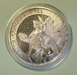 St. Helena 1 Pound Tugenden: Wahrheit Truth 2022 BU - Bild vergr��ern 