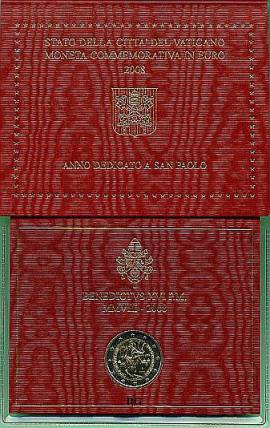 2 Euro Vatikan 2008 Paulusjahr - Bild vergrern 