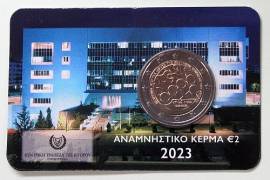 2 � Zypern 2023 - 60 Jahre Zentralbank - stgl. in Coincard - Bild vergr��ern 