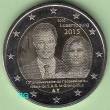2 Euro Luxemburg 2015 15 J. Thronbesteigung Gro&szlig;herzog Henri bfr.
