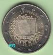 2 Euro Luxemburg 2015 30 Jahre EU-Flagge bfr.