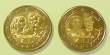 2 x 2 Euro Luxemburg 2021 40. Hochzeitstag Großherzog Henri Münzzeichen Löwe bfr.