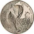 Polen 2 Zloty 2011: Tiere der Welt - Dachs