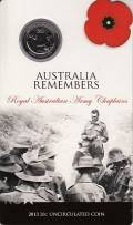 20 Cents Australien 2013 Armeepriester ku/ni stgl.