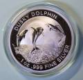 Australien 1 Dollar Dusky Dolphin Schwarzdelfin 2022 BU