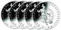Set 5x 10 Euro Frauenfußball-WM in Deutschland 2011 - A, D, F, G, J - PP