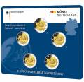 5 x 2 Euro Deutschland 2025 - Saarland / Saarschleife - A, D, F, G, J (stgl.)