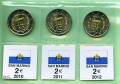 San Marino 2 Euro Kursmünzen 2010, 2011, 2012 - bfr. -