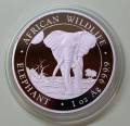 Somalia 100 Shillings Elefantenmotiv 2025 (1 oz)