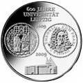 10 Euro 600 Jahre Universit&auml;t Leipzig 2009 stgl.