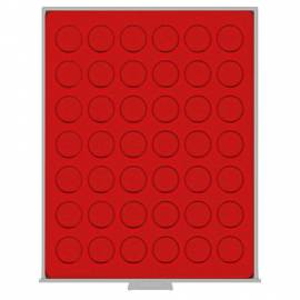 LINDNER Mnzbox 2105 Standard fr 42 x 10 Euro Polymer ohne Kapseln (max. 29,5 mm)  - Bild vergrern 