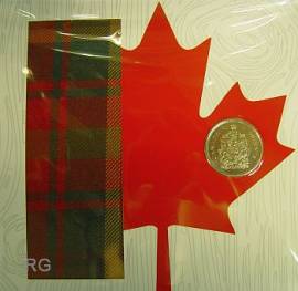Kanada 50 Cent 2013 - The Maple Leaf Tartan - BU (Blister) - Bild vergr��ern 