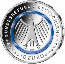 Satz Deutschland 5x 10 � Polizei - A,D,F,G,J -  (Polymer) 2024 bfr . - Bild vergr��ern 