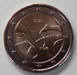 2 Euro Finnland 2025 - 100 J. Leichtathletik-Match Finnland-Schweden - bfr. 