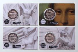 4 x 2 Euro Frankreich 2025 - Louvre Museum Coincard 1 - 4