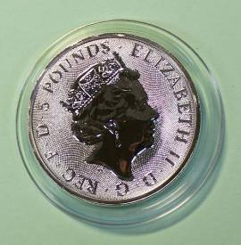 Gro�britannien 2 � 2022 - Tudor Beasts (2): Lion of England 2 oz bfr. - Bild vergr��ern 