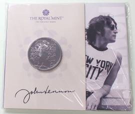 Großbritannien 5  2025 - Musiklegenden: John Lennon - (cu/ni BU) im Blister