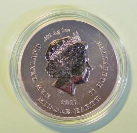 Neuseeland 2 Dollar 2021 - Herr der Ringe: Frodo - 1 oz BU  - Bild vergr��ern 