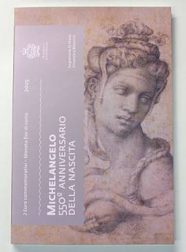 2 Euro San Marino 2025 - Michelangelo - im Folder