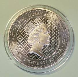 St. Helena 1 Pound Tugenden: Wahrheit Truth 2022 BU - Bild vergr��ern 