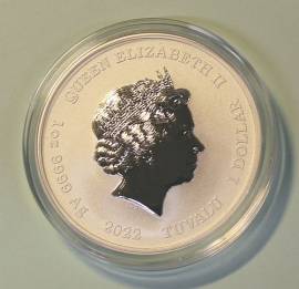 Tuvalu 1 Dollar 2022 - Ottifanten - unc.  - Bild vergr��ern 