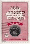50 Cents Australien 2013 100 Jahre Commonwealth Briefmarken ku/ni stgl.