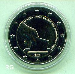 2 € Malta 2011 - Erste Wahl von 1849 - bfr.