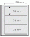 SAFE Einsteckblätter dual blanko Nr. 613 - 3 Taschen -