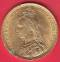 Australien 1 Sovereign 1889 S Victoria Krönchen vz