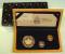Kanada 3er Set 1989 - Maple Leaf Proof Set - Gold, Platinum, Silber