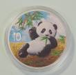 China 10 Yuan 2020 Panda farbig coloriert (stgl)