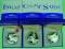 3 x Frankreich 1 1/2 € 2003 - Leichtathletik WM Paris: Laufen / Springen / Stoßen - PP