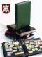 Leuchtturm Einsteckbuch PREMIUM, 32 schwarze Seiten, wattierter Leder-Einband